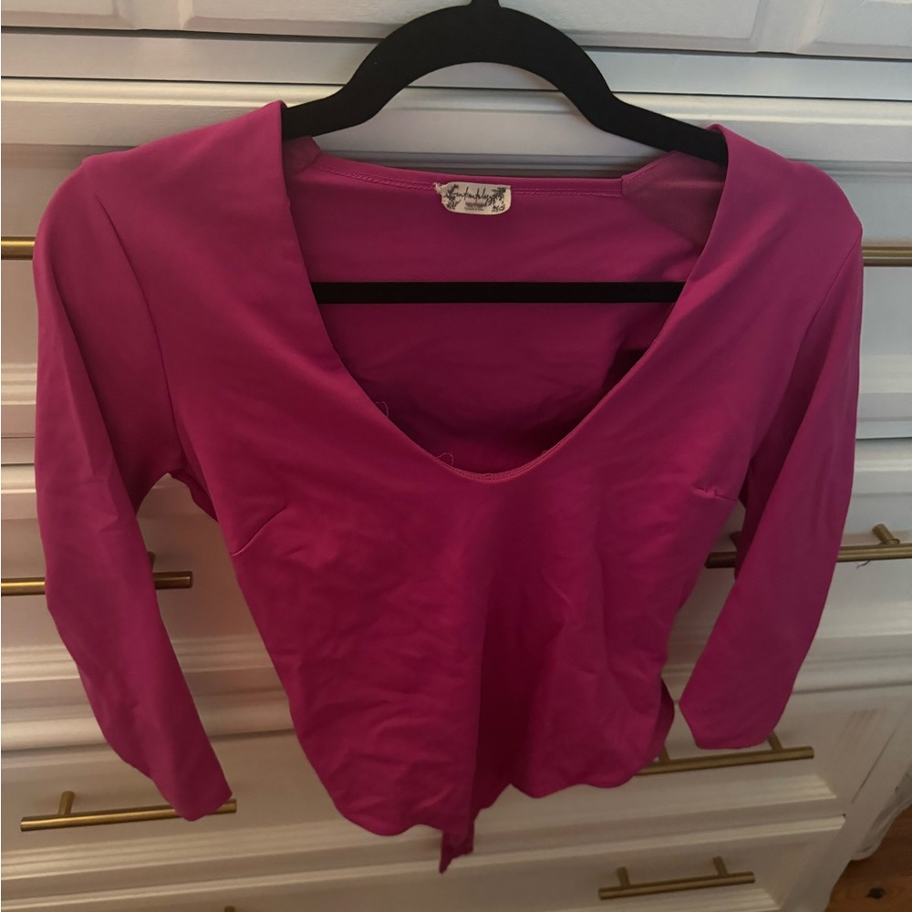 Magenta Free People Bodysuit